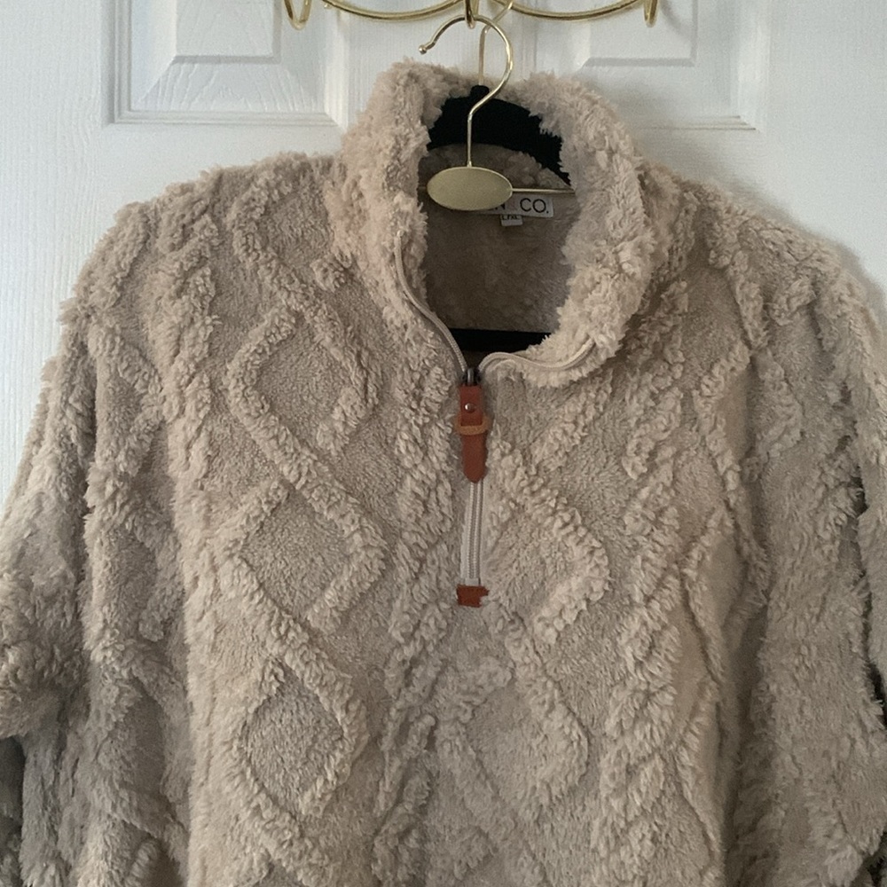 JEN & CO Cream Color Womans Sweater Size L/XL - Picture 2 of 7
